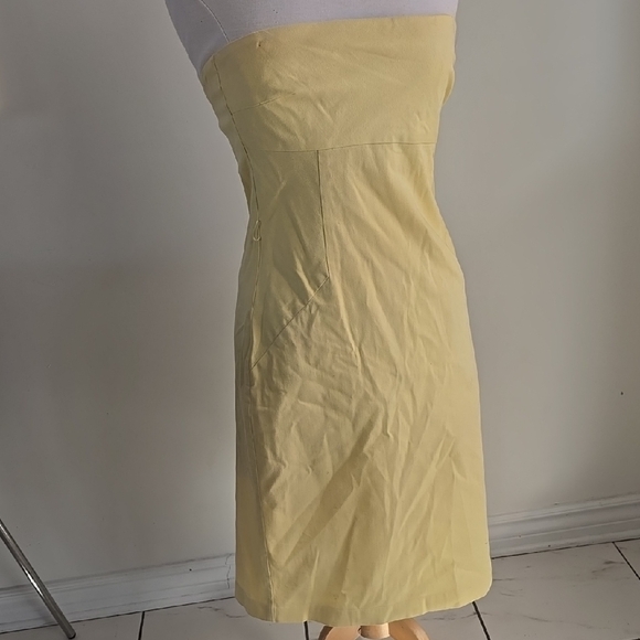 le chateau Dresses & Skirts - Vintage Butter Yellow Le Chateau Strapless Dress